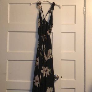 Floral Print Wrap Dress